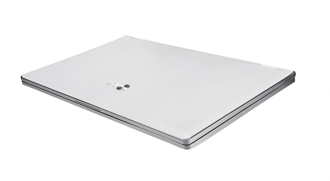 The closed LG X300 in white