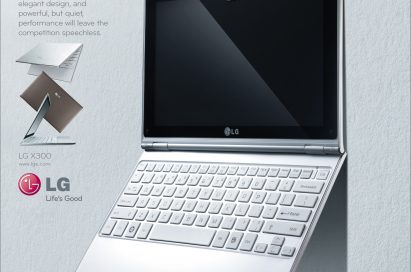 A promotional poster for the LG X300