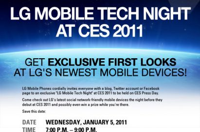 LG MOBILE TECH NIGHT AT at CES 2011