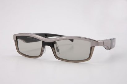 Front view of LG’s 3D glasses facing slightly to the left