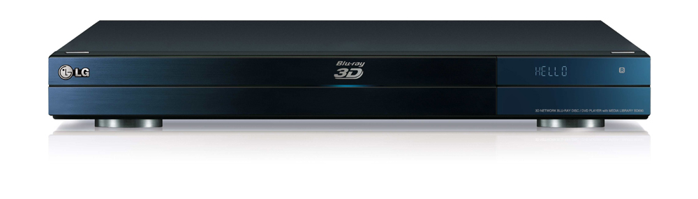 Front view of LG’s Network Blu-ray 3D Disc™ Player