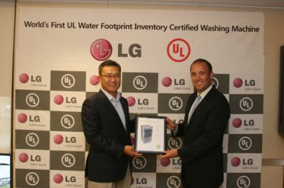 LG WASHING MACHINES WORLD’S FIRST CERTIFIED FOR NEW UL ‘WATER FOOTPRINT INVENTORY’