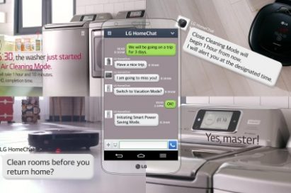 AT CES 2014, LATEST SMART APPLIANCES FROM  LG CHAT WITH USERS VIA MOBILE MESSENGER