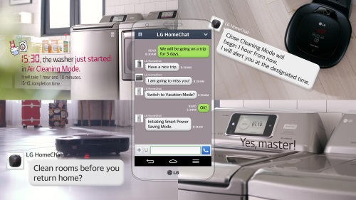 AT CES 2014, LATEST SMART APPLIANCES FROM  LG CHAT WITH U