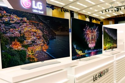 The LG OLED TV Lineup on display at IFA