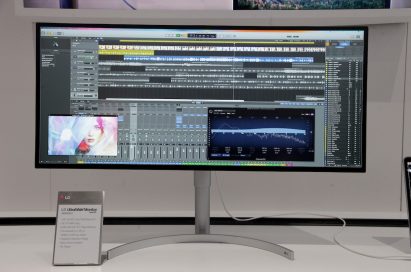 Front view of LG’s 21:9 UltraWide Monitor