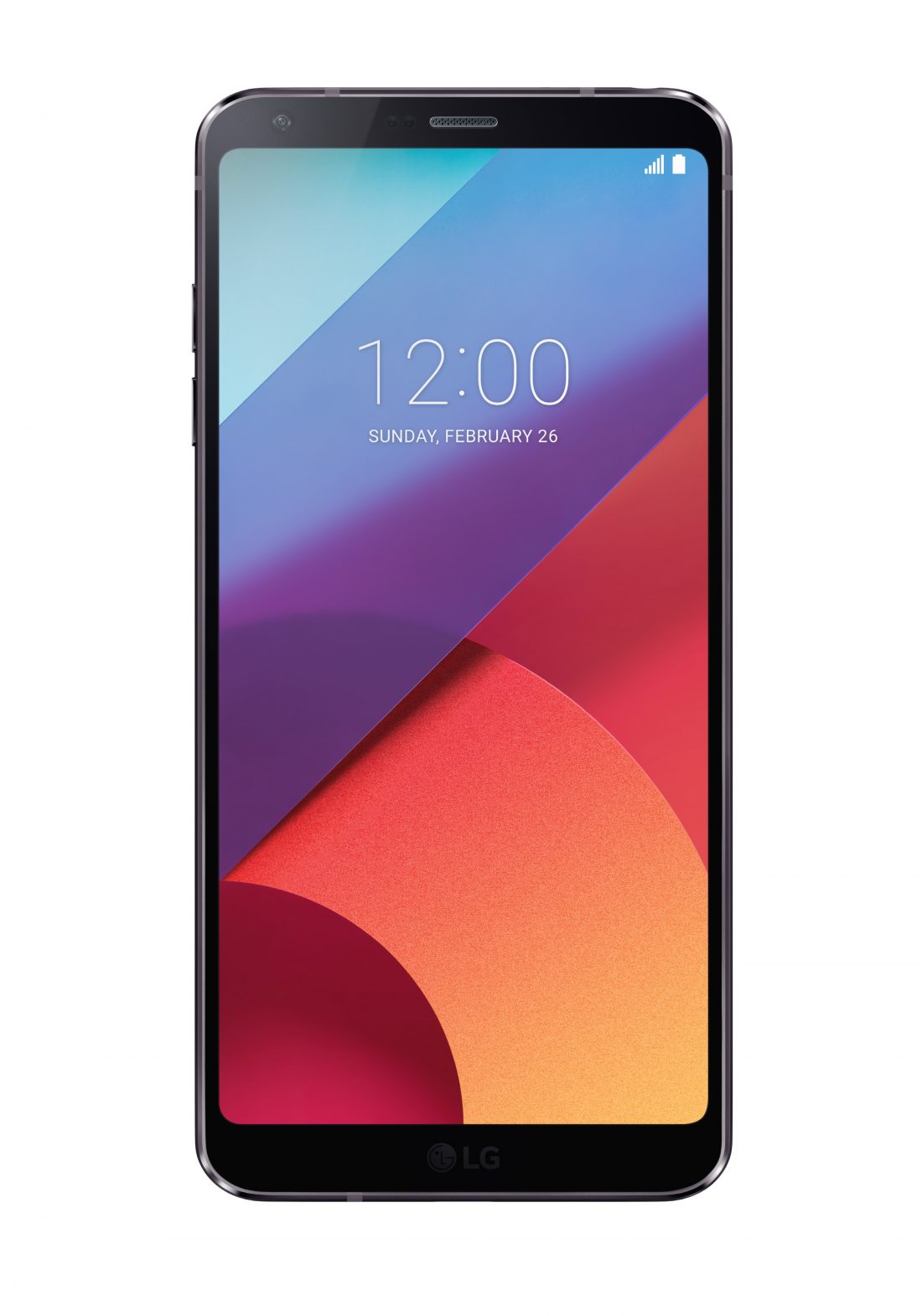 Front view of the LG G6 phone