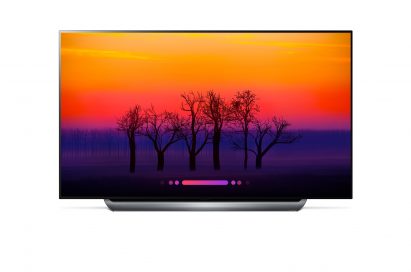 Front view of the AI-enabled LG OLED C8