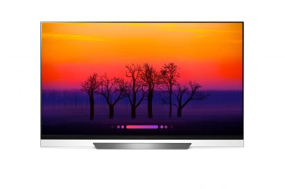 Front view of the AI-enabled LG OLED E8