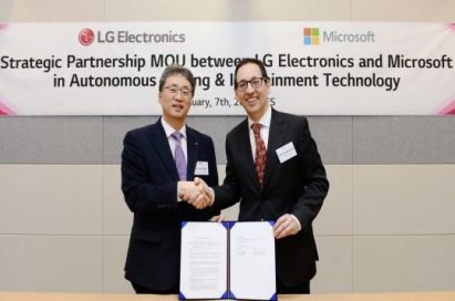 LG PARTNERS WITH MICROSOFT TO ACCELERATE AUTOMOTIVE REVOLUTION